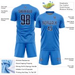 Powder Sports Custom Shape Uniform Soccer Sublimation Geometric Jersey Blue Navy-White Powder Sports Custom Shape Uniform Soccer Sublimation Geometric Jersey Blue Navy-White